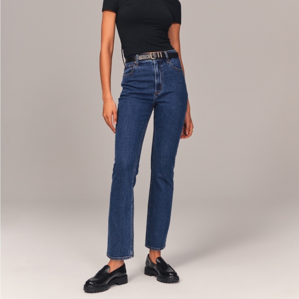 Abercrombie & Fitch Blue Ankle Jeans